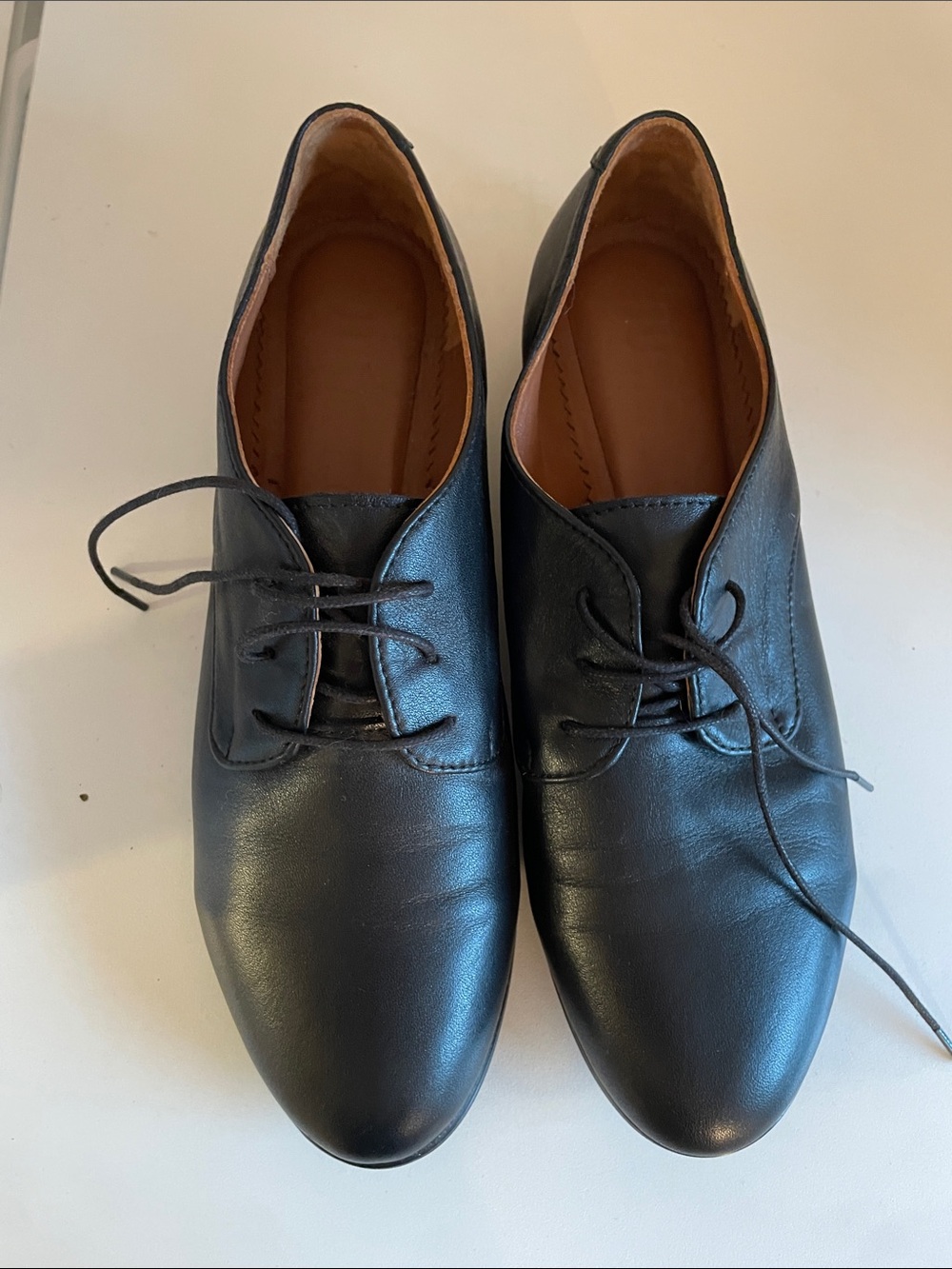 Julia Bo Black Leather Oxford size 40